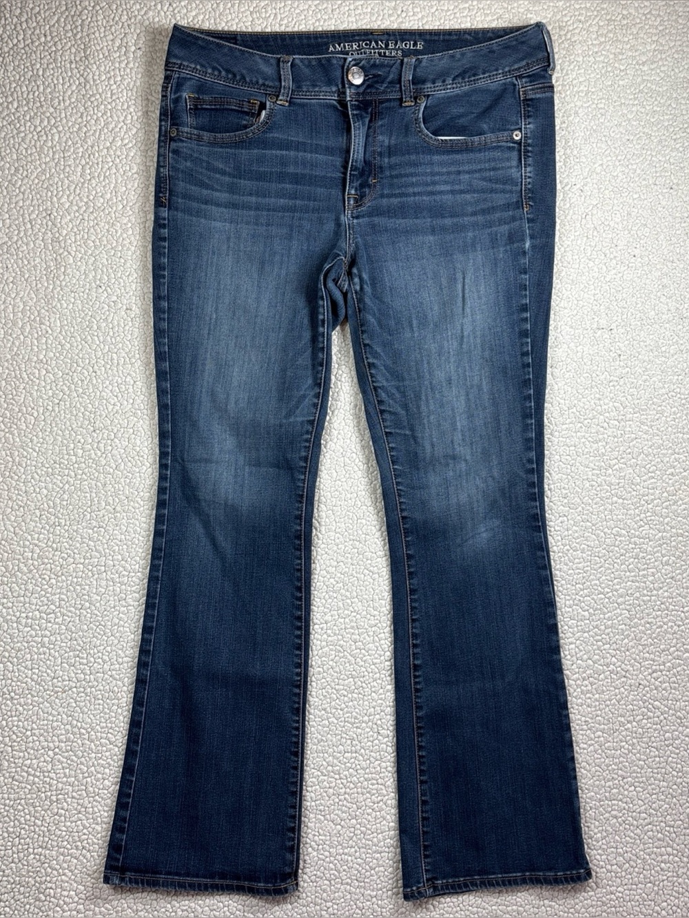 American Eagle Kick Boot Women’s Size 12 Regular Dark Wash Stretch Blue Jeans